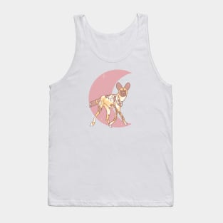 African Painted Dog Crescent - Rose Tank Top